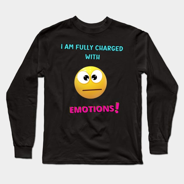 WORLD EMOJI DAY FUNNY QUOTES Long Sleeve T-Shirt by BVCrafts